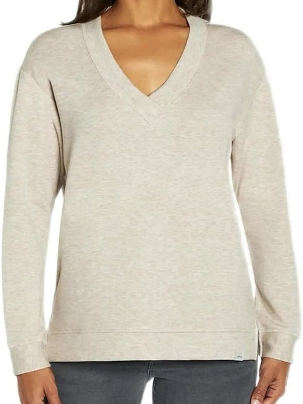 Orvis Women's V-Neck Dropped Shoulders Sweatshirt